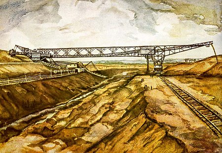 Illustration Förderbrücke, © Archiv Dr. Rainer Ernst